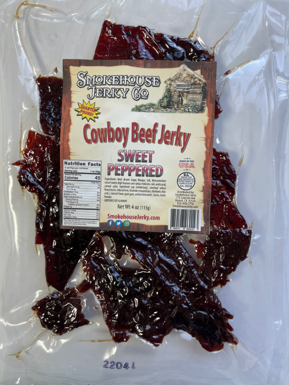 Sweet Peppered Cowboy Style  Jerky