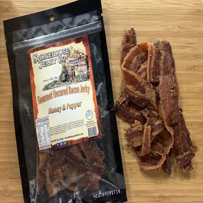 Honey Pepper Bacon Jerky - Gluten Free