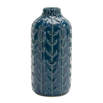 Ceramic Leaf Pattern Vase