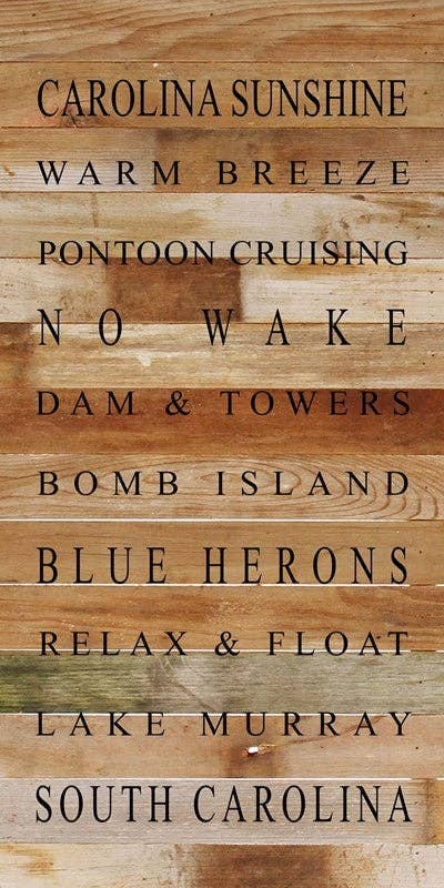 Carolina Sunshine Warm Breeze Ponto... Wall Sign