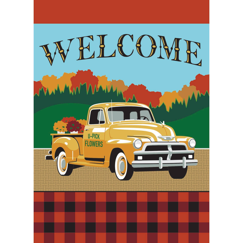 Garden Fall Country Truck Flag