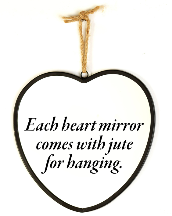 Heart Mirror Choose Kindness Med Silver