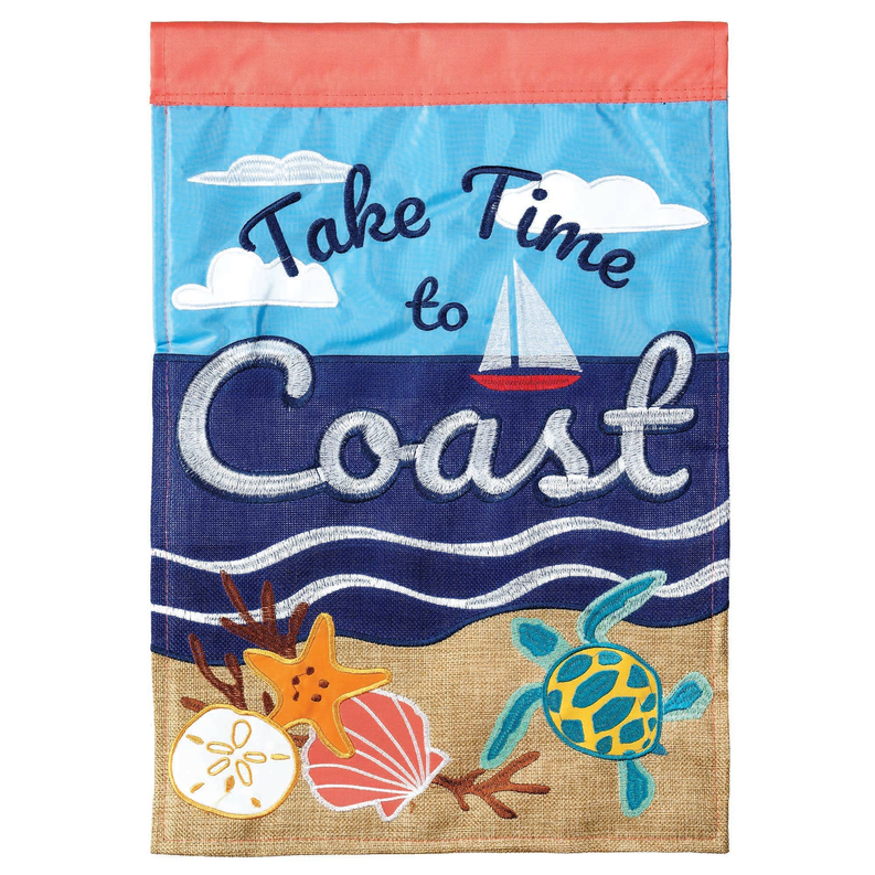 Take Time To Coast House Flag