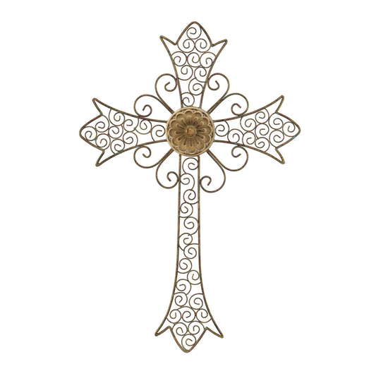 Wall Cross Petina Finish Metal