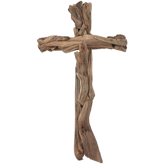 Wood Stripes Wall Cross