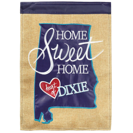 Heart Of Dixie Flag Burlap