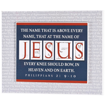 Stacked Wall Plaque Names Of Jesus