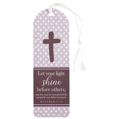 Tassel Bookmark Let Your Light Shine