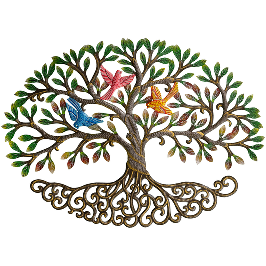 Painted Tree of Life Oval