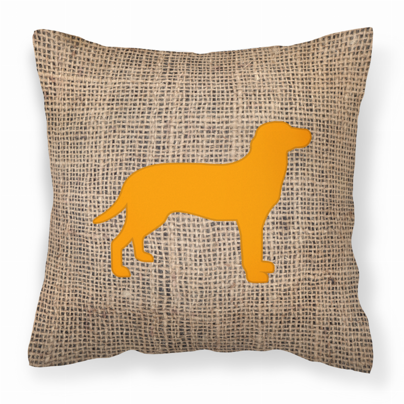 Dog Breed Burlap Fabric Decorative Pillow