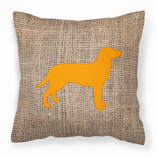 Dog Breed Burlap Fabric Decorative Pillow