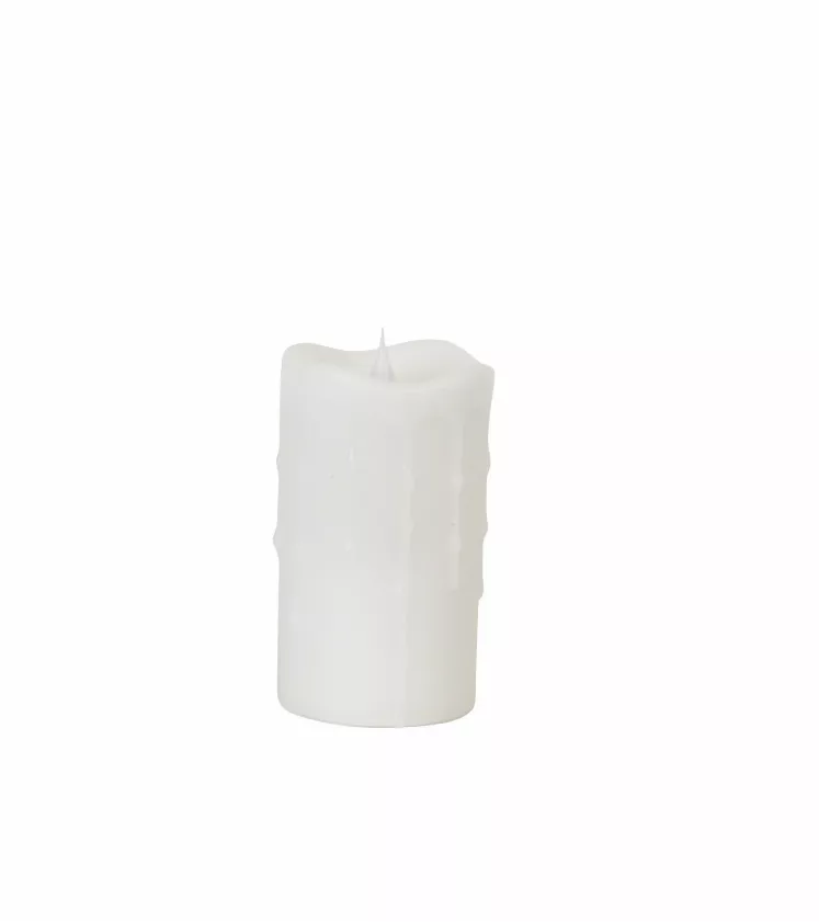 Simplux LED Dripping Candle with Moving Flame (Set of 2)3"Dx5"H