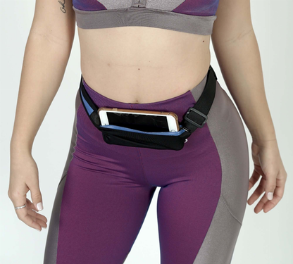 Stride Dual Pocket Running Belt and Travel Fanny Pack for All Outdoor Sports