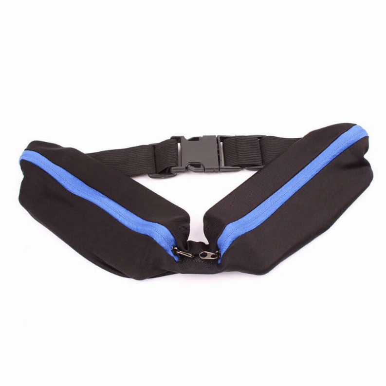 Stride Dual Pocket Running Belt and Travel Fanny Pack for All Outdoor Sports