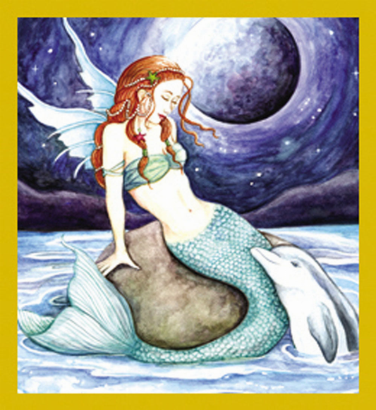 Mermaid & Dolphin - Magnetic Bookmark