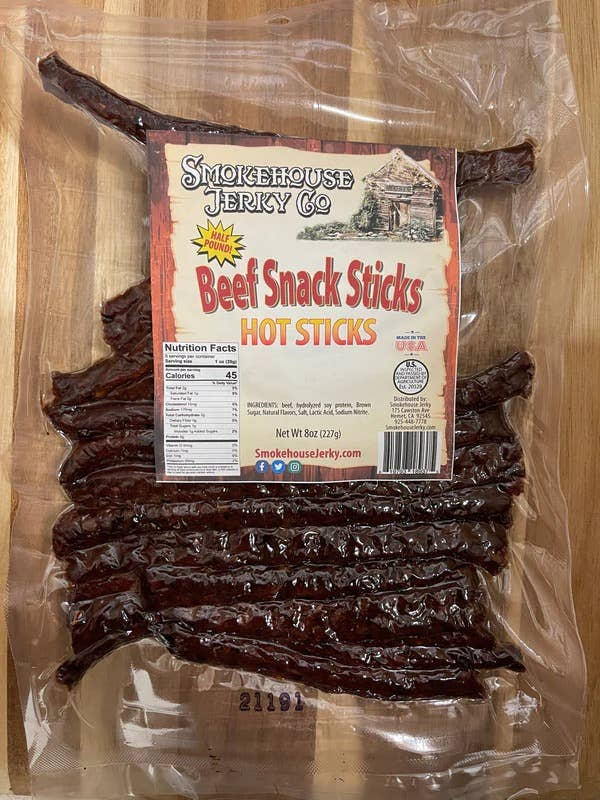 Hot Beef Sticks 8oz