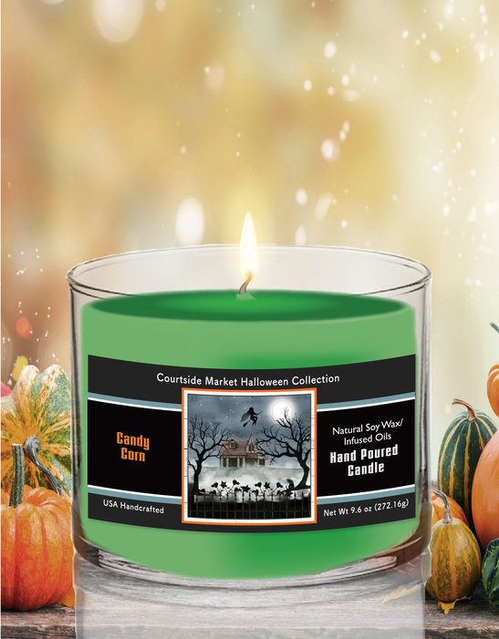 Courtside Market Harvest Moon II Soy Wax Candle in Glass Jar