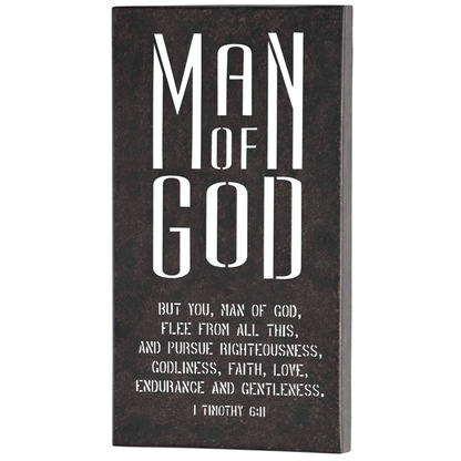 Wall Hanging Metal Man Of God 8x14