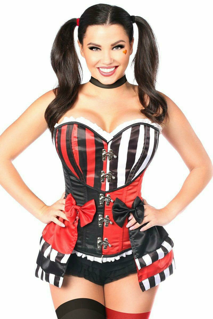 Top Drawer Jokester Villian Corset Costume