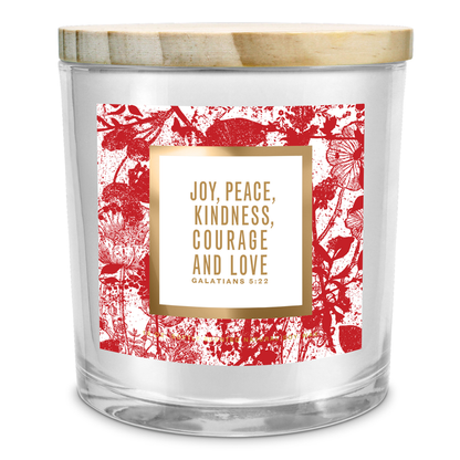 Soy Candle Peace Kindness Joy Love 13Oz