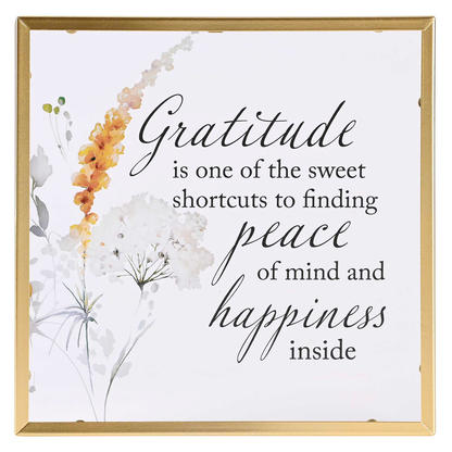 Framed Wall Art Gratitude Is One Of The