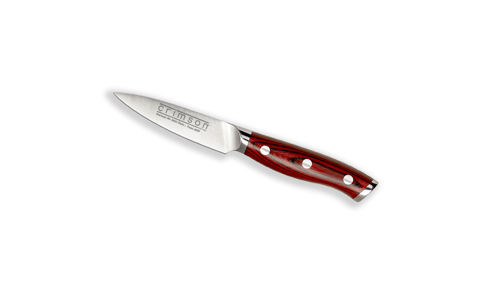 Crimson  Paring knife - Red G10 Handle