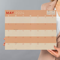 2024 Kraft Medium Desk Pad Monthly Blotter Calendar