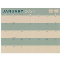 2024 Kraft Medium Desk Pad Monthly Blotter Calendar