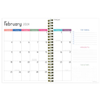 2024 Fresh Rainbow Medium Weekly Monthly Planner