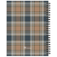 2024 Neutral Plaid Medium Weekly Monthly Planner