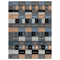 2024 Neutral Plaid Medium Weekly Monthly Planner