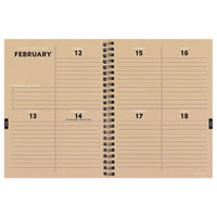 2024 Neutral Plaid Medium Weekly Monthly Planner