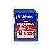 Verbatim Pro SDHC Memory Card, 98046, 16GB, 600X, UHS-I Class 10, TAA