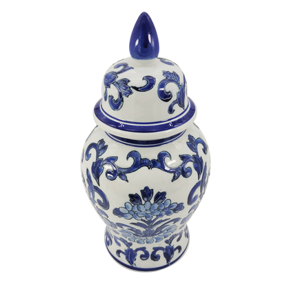 Chinoiserie Ceramic Temple Jar