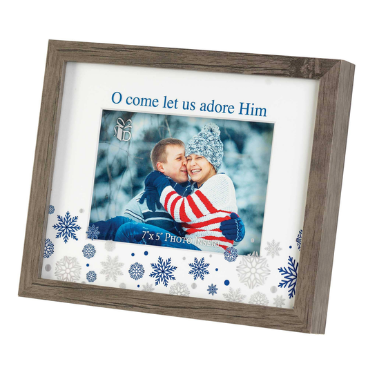 Oh Come Let Us Adore Him Photo Frame