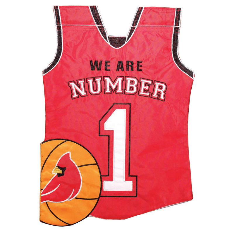 We Are Number Louisville Jersey #1 Applique Garden Flag