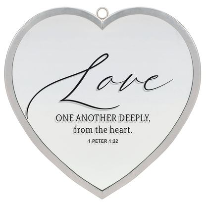 Heart Mirror Love Deeply 1 Pet. 1:22 Lrg