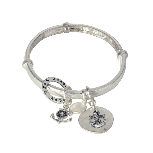 Stretch Bracelet Charm Never Lose Hope