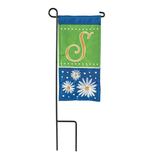 Daisy S Monogram Mini Flag With Stand