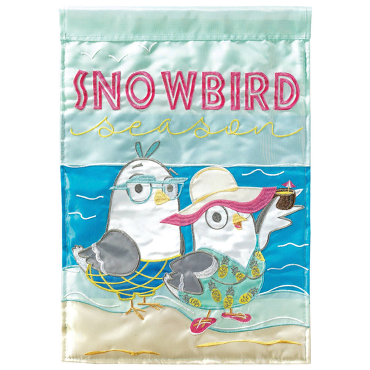 Snowbird Season Flag Poly Garden