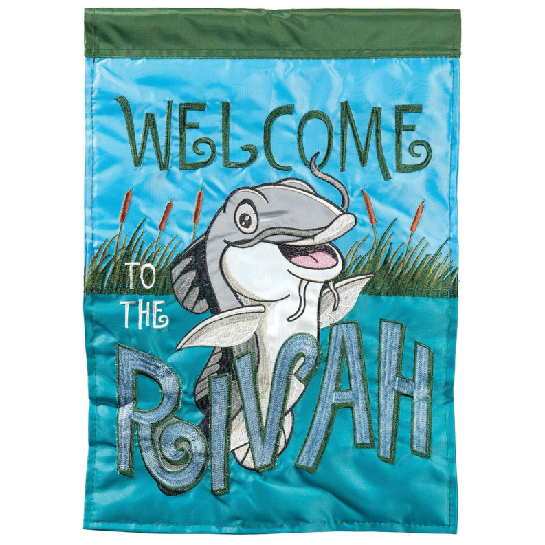 Welcome To The Riviah Flag Poly Garden