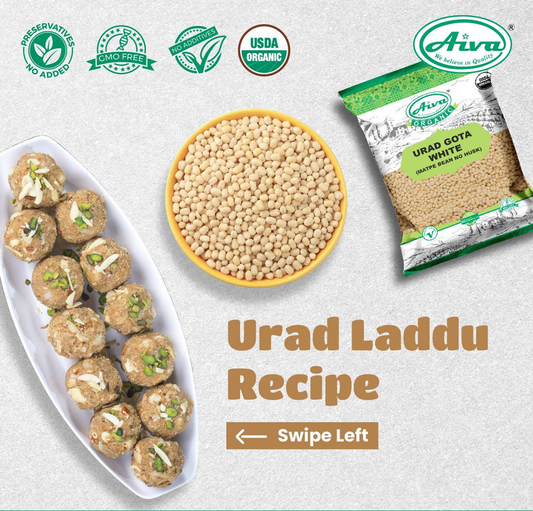 Organic Urad Gota (Matpe Bean No Husk) - Usda Certified