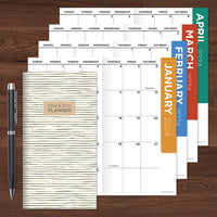 2024-2025 Sketchy Lines Small Monthly Pocket Planner