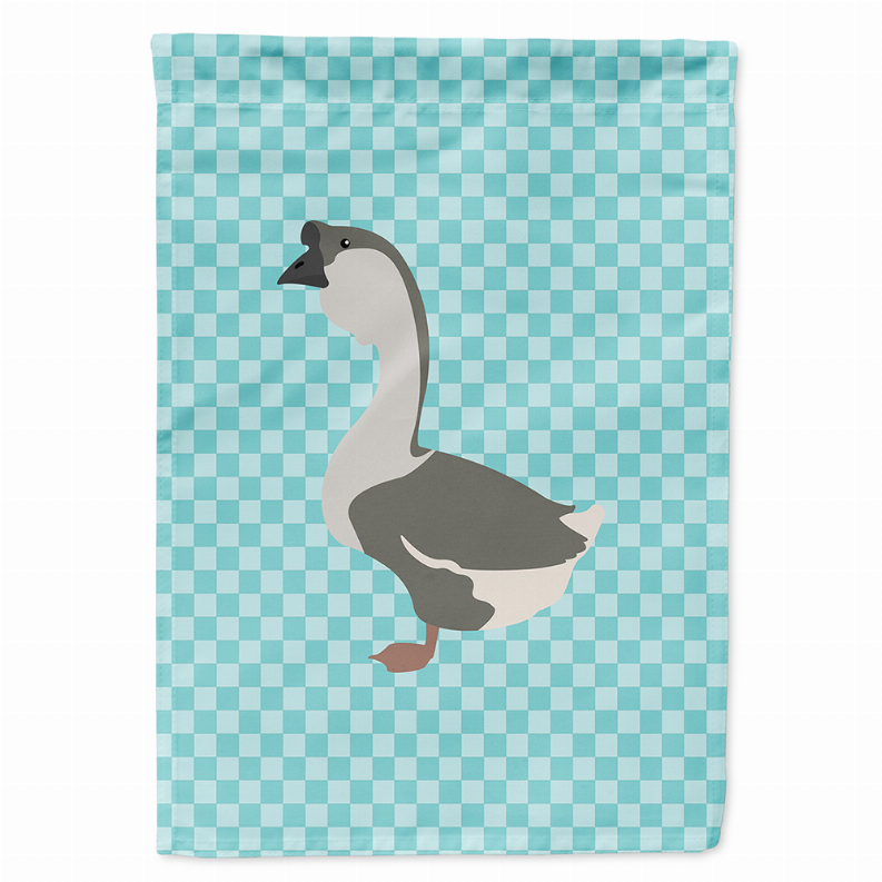 Animal/Bird Themed Blue Check Flag Canvas