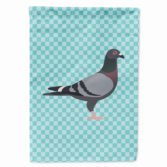 Animal/Bird Themed Blue Check Flag Canvas