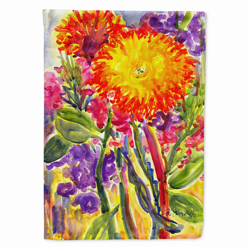 Flowers Themed Flag Canvas