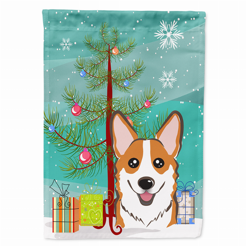 Christmas Tree/Dog  Breed Flag Canvas