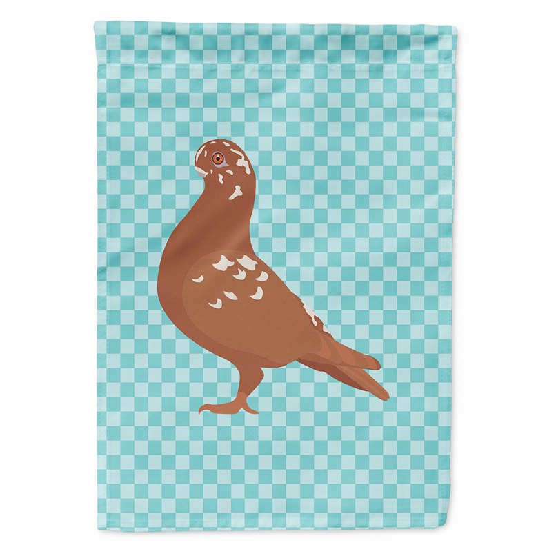 Animal/Bird Themed Blue Check Flag Canvas