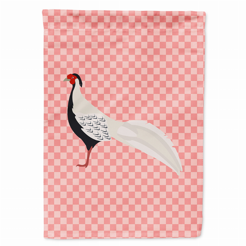 Animal/Bird Themed Pink Check Flag Canvas