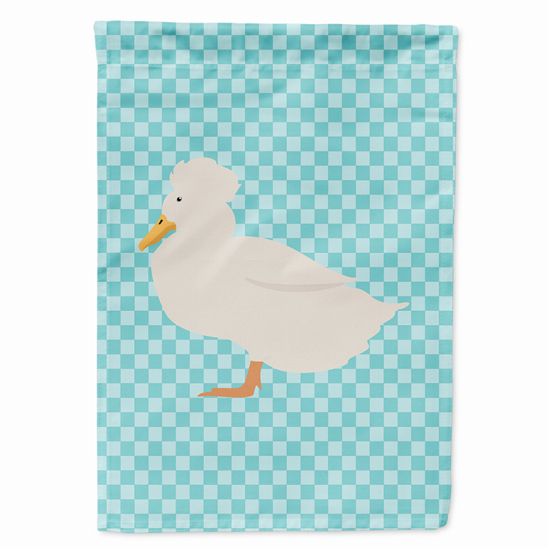 Animal/Bird Themed Blue Check Flag Canvas